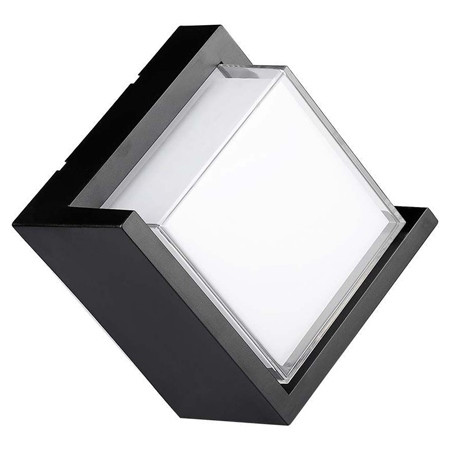 Lampa led 12w ip65 4000k alb neutru - negru                                                                                                                                                                                                               