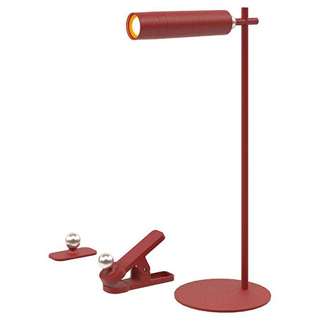 Lampa birou magnetic 3w 4000k - rosu                                                                                                                                                                                                                      