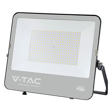 Reflector led 200w 135lm/w 6500k ip65 cablu 1m cip cree - negru/gri                                                                                                                                                                                       