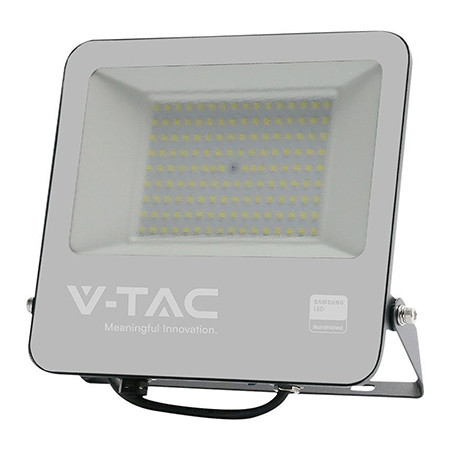 Reflector led smd 100w 4000k ip65 cablu 1m cip samsung - negru/gri                                                                                                                                                                                        