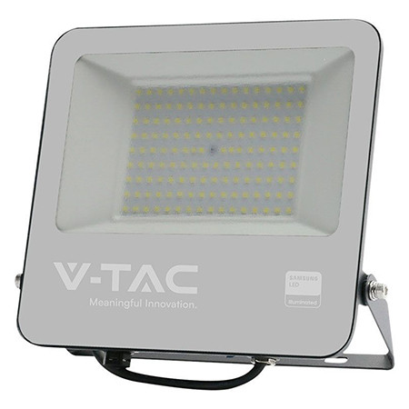 Reflector led smd 100w 6500k ip65 cablu 1m cip samsung - negru/gri                                                                                                                                                                                        