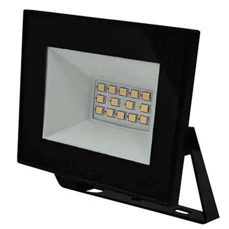 Reflector led smd 10w 6500k ip65 - negru                                                                                                                                                                                                                  