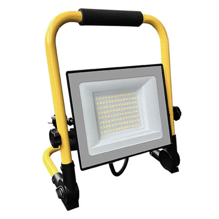Reflector led 50w 6500k cablu 3m + stand cip cree - negru/galben                                                                                                                                                                                          