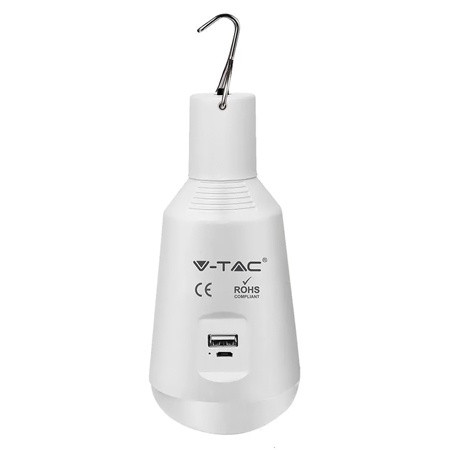 Bec led e27 7w 3in1 cu acumulator incarcare solara si usb                                                                                                                                                                                                 