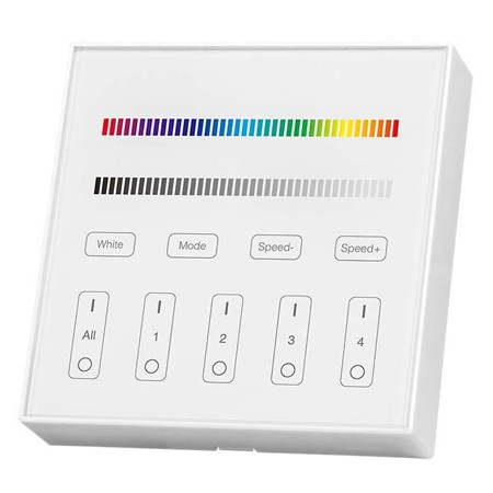 Controller banda led rgb + alb 4 zone wi-fi - alb                                                                                                                                                                                                         