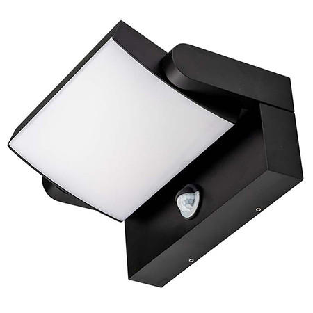 Corp iluminat led 17w cu senzor ip65 - negru                                                                                                                                                                                                              