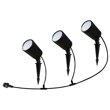 Set corp iluminat led rgb 3in1 5.2w ip65 - negru                                                                                                                                                                                                          