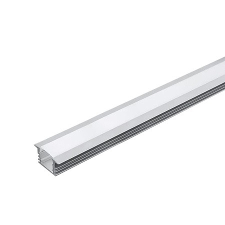 Profil aluminiu pentru banda led 2m 24.5mm x 12.2mm mat                                                                                                                                                                                                   