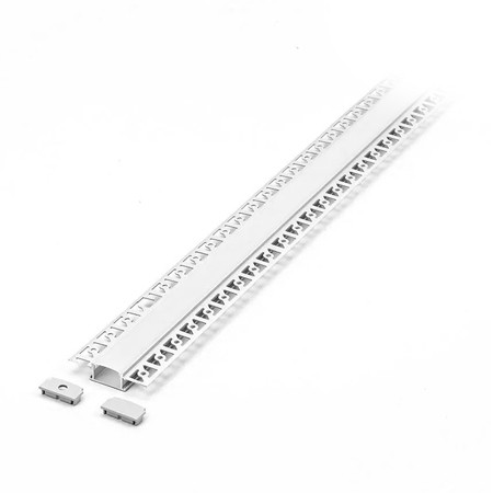 Profil aluminiu pentru banda led incastrat pentru rigip                                                                                                                                                                                                   