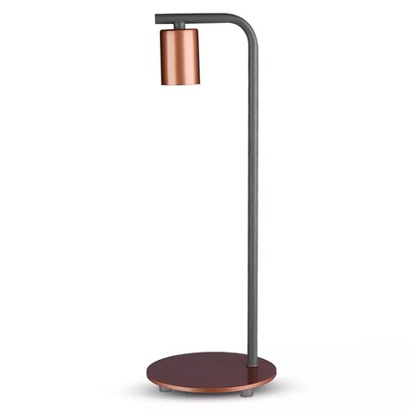Lampa birou soclu e27 - bronz rosu                                                                                                                                                                                                                        