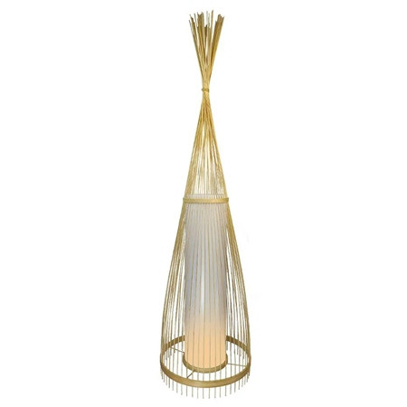 Lampa podea din rattan soclu e27 100cm                                                                                                                                                                                                                    