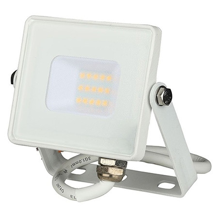 Reflector led smd 10w 6400k ip65 alb, cip samsung                                                                                                                                                                                                         