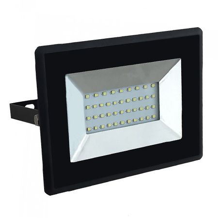 Reflector led smd 30w 3000k ip65 negru                                                                                                                                                                                                                    