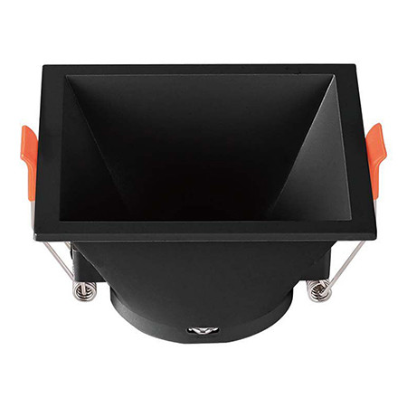 Corp spot gu10 patrat 93x93x55mm - negru                                                                                                                                                                                                                  