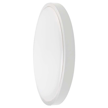 Plafoniera led 18w ip44 6500k alb rece - alb                                                                                                                                                                                                              