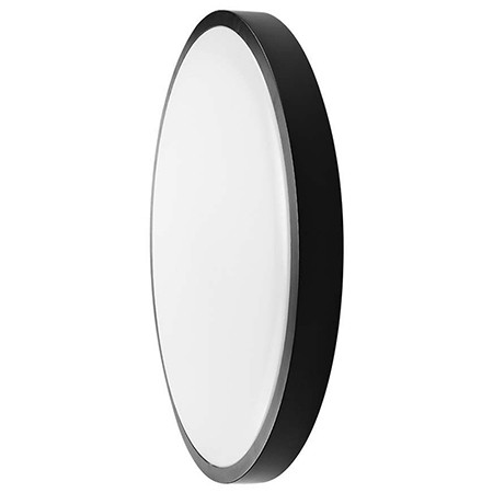Plafoniera led 18w ip44 4000k alb neutru - negru                                                                                                                                                                                                          