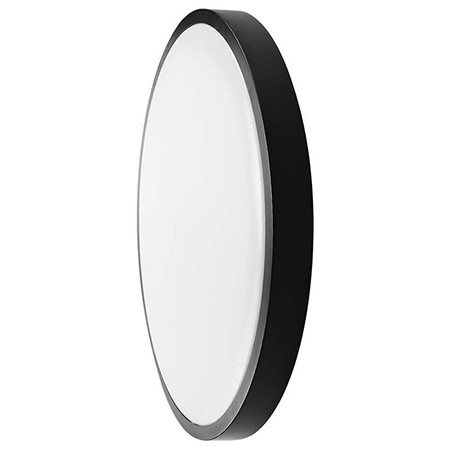 Plafoniera led 24w ip44 6500k alb rece - negru                                                                                                                                                                                                            