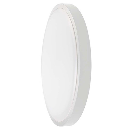 Plafoniera led 18w ip44 cu senzor 6500k alb rece - alb                                                                                                                                                                                                    