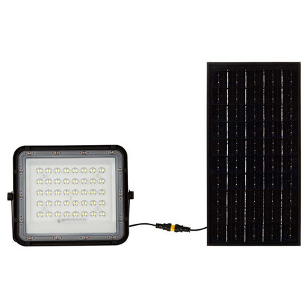 Reflector cu incarcare solara 10w 800lm 6400k - negru                                                                                                                                                                                                     