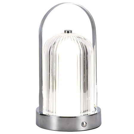 Lampa birou 3in1 cu acumulator 1800mah - crome                                                                                                                                                                                                            
