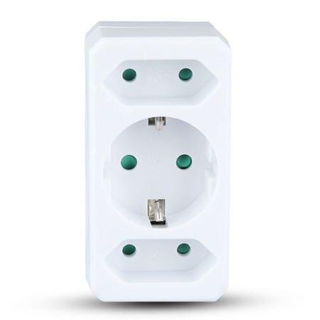 Adaptor 3 prize 2x2.5a si 1x16a max 3680w                                                                                                                                                                                                                 