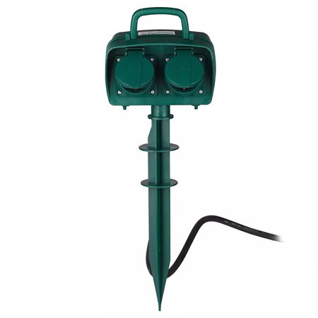 Prelungitor de exterior tarus 2 cai 3m(3g1.5mm2) ip44 cu timer                                                                                                                                                                                            
