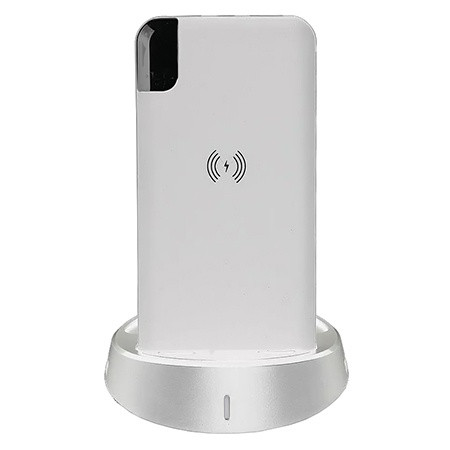 Power bank 8000mah incarcare wireless - alb                                                                                                                                                                                                               