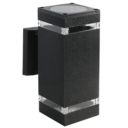 Lampa perete soclu e27 ip44 - negru                                                                                                                                                                                                                       