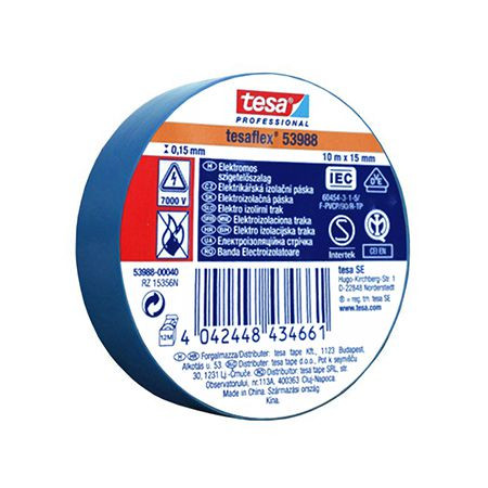 Banda izolatoare tesaflex 10m albastru 10buc                                                                                                                                                                                                              