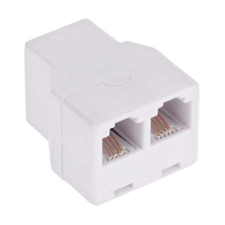 Adaptor telefonic 6p4c mama - 2x 6p4c mama                                                                                                                                                                                                                