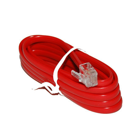 Cablu extensie telefonic rosu 2m                                                                                                                                                                                                                          