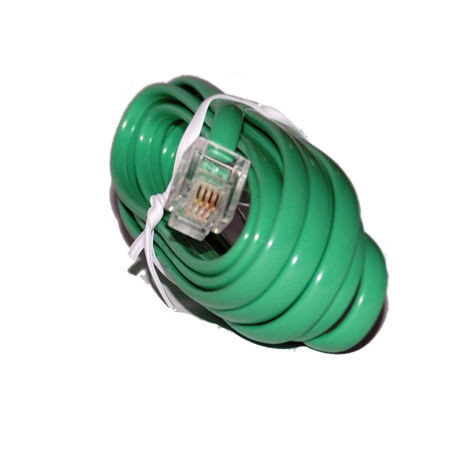 Cablu extensie telefonic verde 2m                                                                                                                                                                                                                         