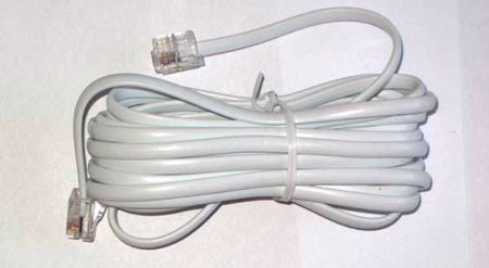 Cablu telefon extensie alb 5m                                                                                                                                                                                                                             