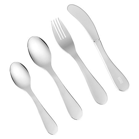 Set tacamuri inox copii 4 piese teesa                                                                                                                                                                                                                     