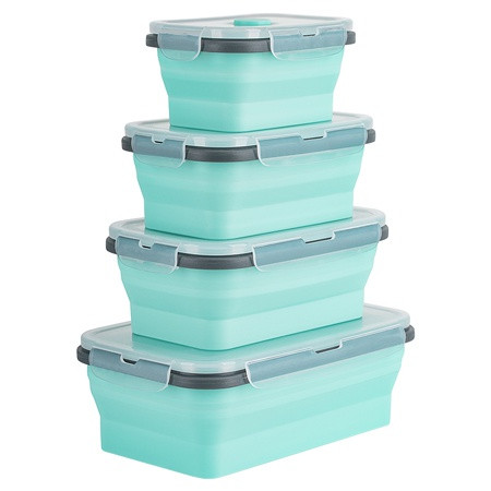 Set 4 caserole silicon dreptunghiulare teesa                                                                                                                                                                                                              