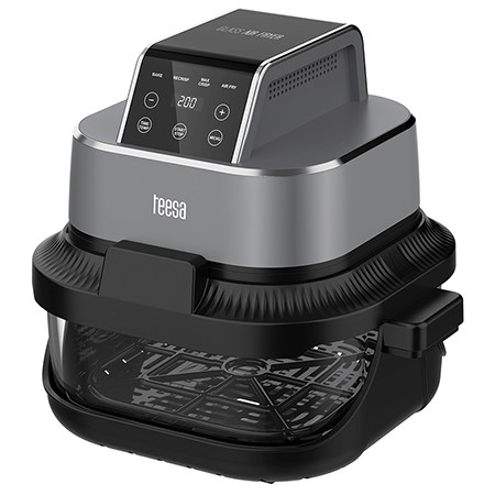 Friteuza glass airfryer 4l+1.5l 1500w teesa                                                                                                                                                                                                               
