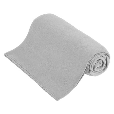 Patura fleece polar 130x150cm gri teesa                                                                                                                                                                                                                   