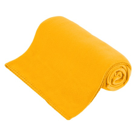 Patura fleece polar 130x150cm galbena teesa                                                                                                                                                                                                               