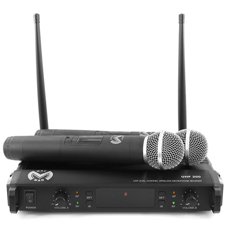 Statie 2 microfoane uhf wireless                                                                                                                                                                                                                          