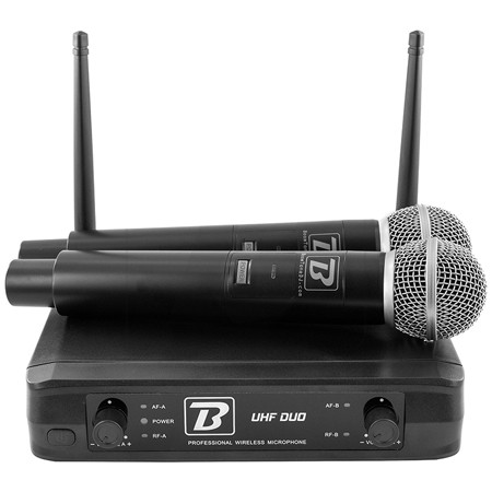 Statie 2 microfoane uhf wireless 663.5mhz/682.2mhz                                                                                                                                                                                                        
