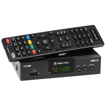 Tuner dvb-t2 h.265 hevc lan cabletech                                                                                                                                                                                                                     