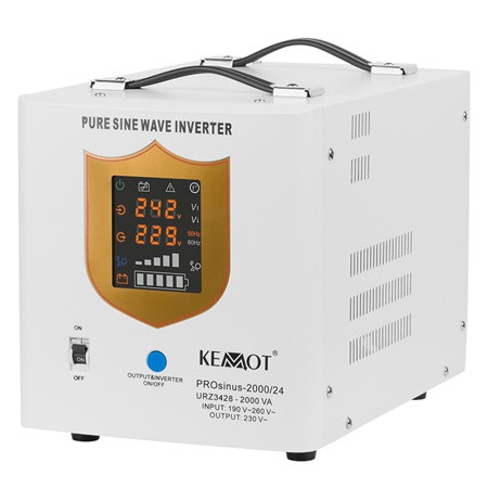 Ups centrale sinus pur 2000va/1400w 24v kemot                                                                                                                                                                                                             