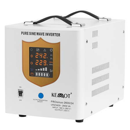 Ups centrale sinus pur 2600va/1800w 24v kemot                                                                                                                                                                                                             