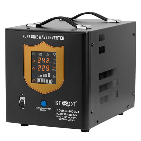 Ups centrale sinus pur 2600va/1800w 24v kemot                                                                                                                                                                                                             