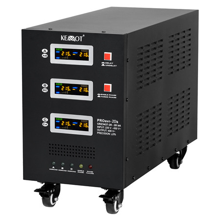 Stabilizator servomotor trifazat 20kva proavr-20k kemot                                                                                                                                                                                                   