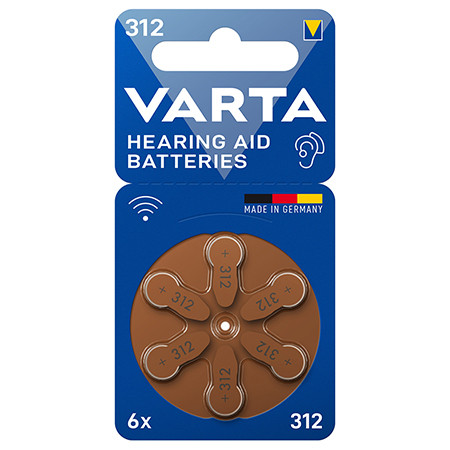 Baterii auditive 312 blister 6 varta                                                                                                                                                                                                                      