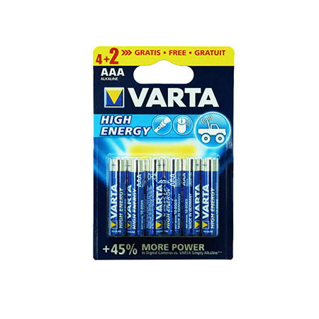 Baterie alcalina longlife power lr3 4+2 varta                                                                                                                                                                                                             