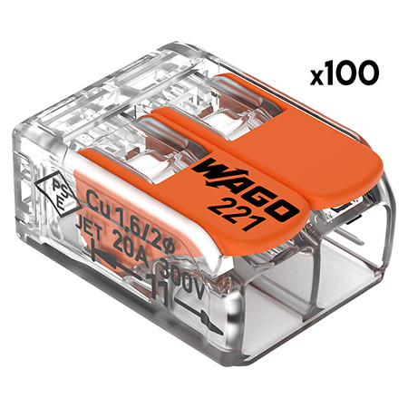 Cleme wago slim myf 2x4mm2 set 100 buc                                                                                                                                                                                                                    