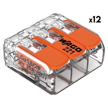 Cleme wago slim myf 3x4mm2 set 12 buc                                                                                                                                                                                                                     
