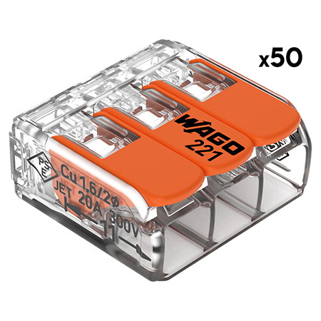 Cleme wago slim myf 3x4mm2 set 50 buc                                                                                                                                                                                                                     
